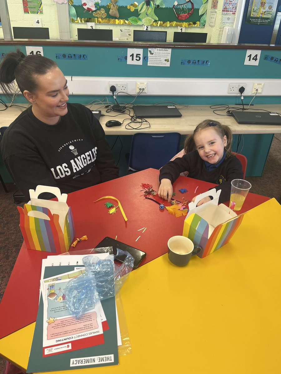 StTheresesPS1's tweet photo. Our Families Connect focus this week was Numeracy and counting. The children loved sorting their ‘Nice Things’ and developing their counting skills. Well done everyone 👏🤩@SCUKNI https://t.co/KIx02Y9nZr