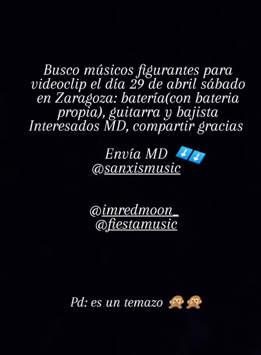 sanxismusic's tweet photo. Me ayudáis con un rt?? #videoclip #musicos #zaragoza https://t.co/AjcfAkusFA