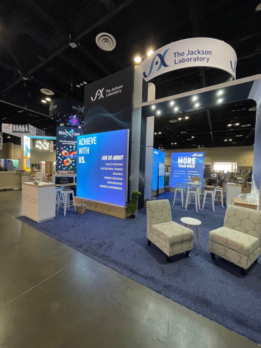 JAX_Education's tweet photo. We're having a wonderful time at #AACR23 so far discussing education and training opportunities at @jacksonlab and supporting @JAXCancerCenter trainees who are presenting their research! Only a couple days left to visit us at booth #351. https://t.co/ItPk2K8OHr