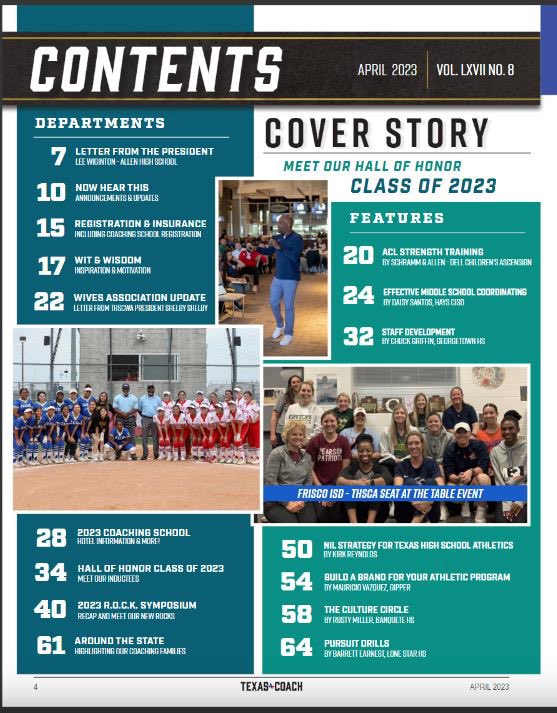 coachmiller29's tweet photo. Thanks Texas Coach Magazine.  Pretty cool honor! https://t.co/UHc2wEaefM