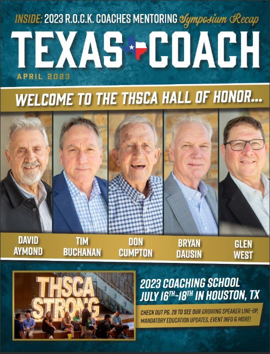 coachmiller29's tweet photo. Thanks Texas Coach Magazine.  Pretty cool honor! https://t.co/UHc2wEaefM