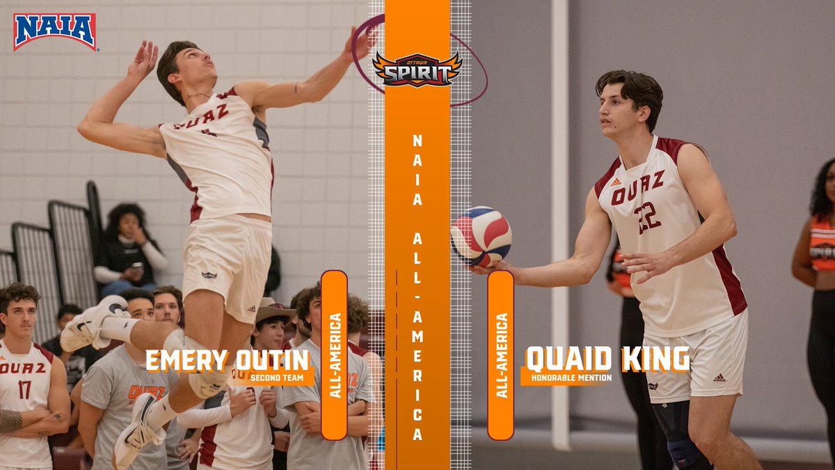 🚨ALL-AMERICAN ALERT🚨 Emery Outin and Quaid King are @NAIA All-Americans❗️ 📰 ouazspirit.com/news/2023/4/17… #WeAreOUAZ | #OUAZMVB