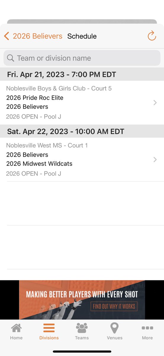 CoachBarnett1's tweet photo. College coaches, leave space in your schedule this weekend and come check out the future of your program. C/o 2026 Believers will be competing in the open bracket of NY2LA circuit starting Friday night. Lots of talent. https://t.co/091tXFU6rG