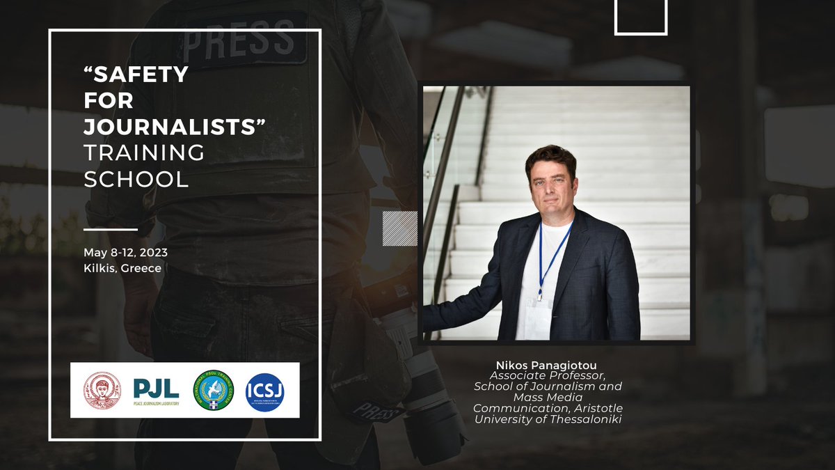 ipjlab's tweet photo. 📌 Meet the speakers of the "Safety for Journalists - Training School"

𝑫𝒓. 𝑵𝒊𝒌𝒐𝒔 𝑺. 𝑷𝒂𝒏𝒂𝒈𝒊𝒐𝒕𝒐𝒖, Associate Professor School of Journalism and Mass Media Communication, Aristotle University of Thessaloniki.

#sfj #safetyofjournalists #warzones #pjl #auth #mpsotc https://t.co/lvhnjH8TP0