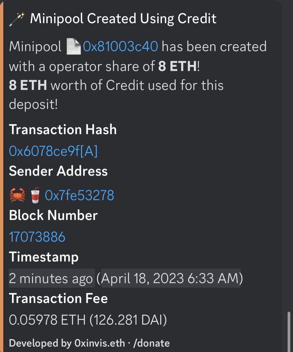 mamb0san's tweet photo. Altas is trucking along great! Along with the gas optimizations, it cost me less in gas to reduce two 16 ETH minipools to LEB8s and spin up 2 LEB8s with credits than it did when I spun up the two 16 ETH minipools back in Dec 2021! #rocketpool #atlasparty https://t.co/X1WqhH3E1r