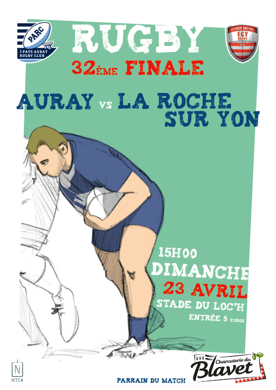 parc_officiel's tweet photo. Notre Parc’tenaire Charcuterie du Blavet vous offre l’affiche du match des 32èmes de finale du Championnat de France. Il aura lieu ce dimanche 23 avril au Stade du Loc’h face au FCY Rugby. Coup d’envoi à 15h.
#match #32èmedefinale #PARC #PARCFCY #manche1 https://t.co/CVMaYs7W9p