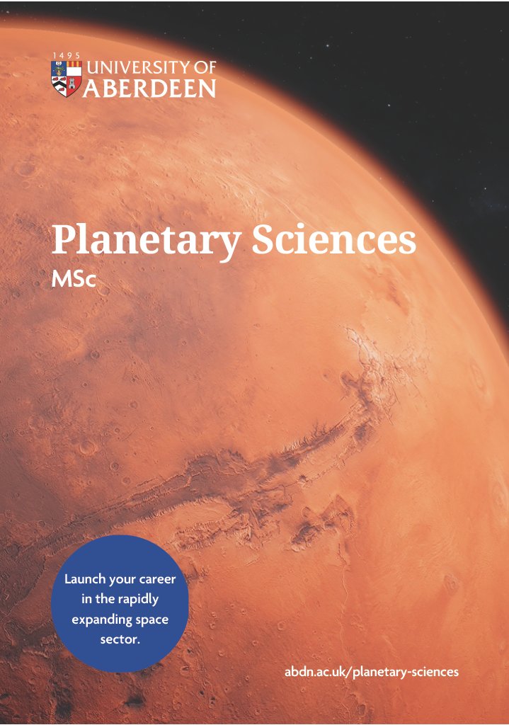 izraellite's tweet photo. If you are excited about space and planetary sciences, join our MSc Planetary Sciences programme @aberdeenuni !
Our MSc is open to students from any academic background. https://t.co/0aDIb5wsvn