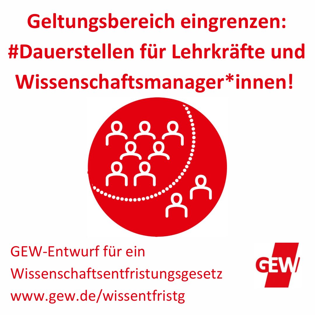 AKellerGEW's tweet photo. … insbesondere #Lehrkräfte #LfBA & #Wissenschaftsmanager*innen nicht heuern & feuern, sondern müssen ihnen #Dauerstellen geben, weil für sie nicht das #WissZeitVG, sondern das normale Arbeitsrecht gelten muss! 5/10 https://t.co/5LEFAe8FoE