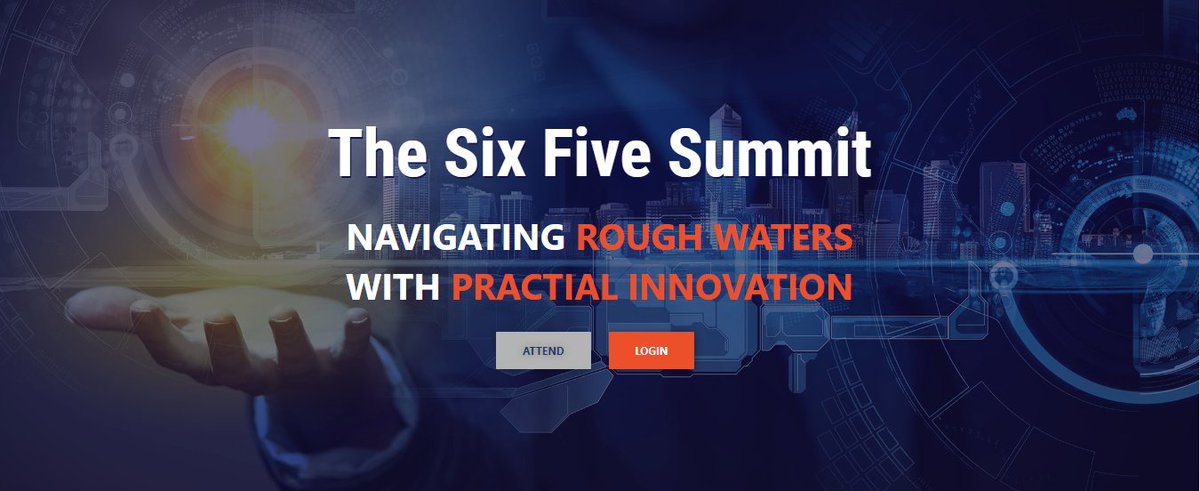The 4th annual @SixFiveSummit is coming up on June 6-8. This on-demand event will feature industry-leading tech execs sharing insights on navigating the current economic climate, as well as how they are planning for growth &amp; resilience.

More info here: thesixfivesummit.com
