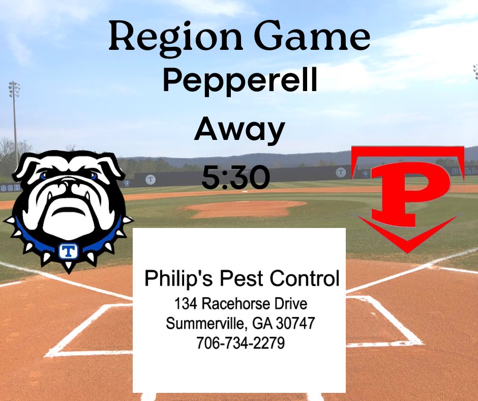 TrionBaseball's tweet photo. The bulldogs will travel south for the final series of the year. https://t.co/ps96tS5FWr