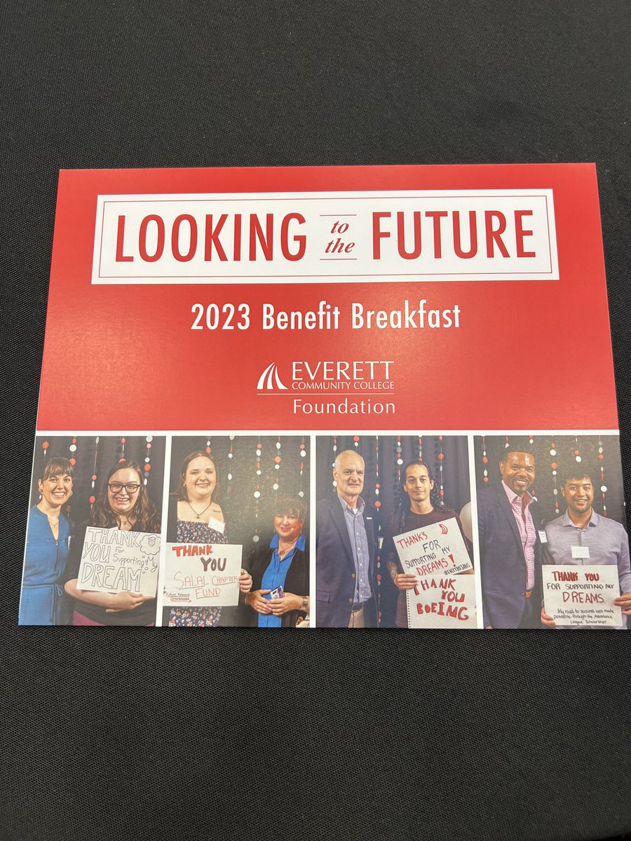 director_mason's tweet photo. Inspiring morning listening to the students share their educational journeys at the EvCC Foundation breakfast and supporting one of our key district partners. https://t.co/jEVM9rN7yr