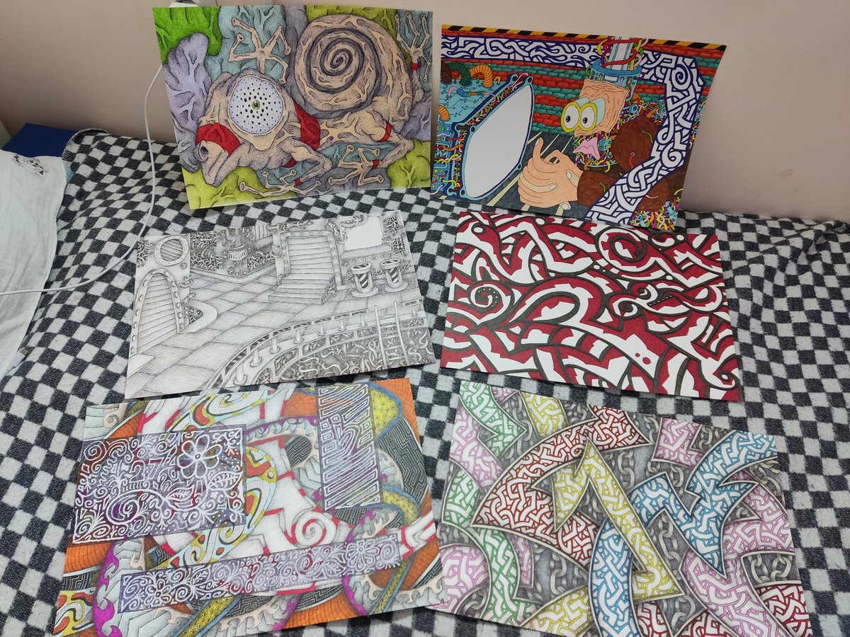 Jerry18Mouse's tweet photo. Work in progress. Soon these paintings will turn into NFTs. Some will be with animation, some without. But they all deserve to be on the @foundation One of these paintings is already available for purchase. #futurenft #nft #abstractart #Patterns #handmade
https://t.co/bd1swGlNfG https://t.co/oeJNCf68P1
