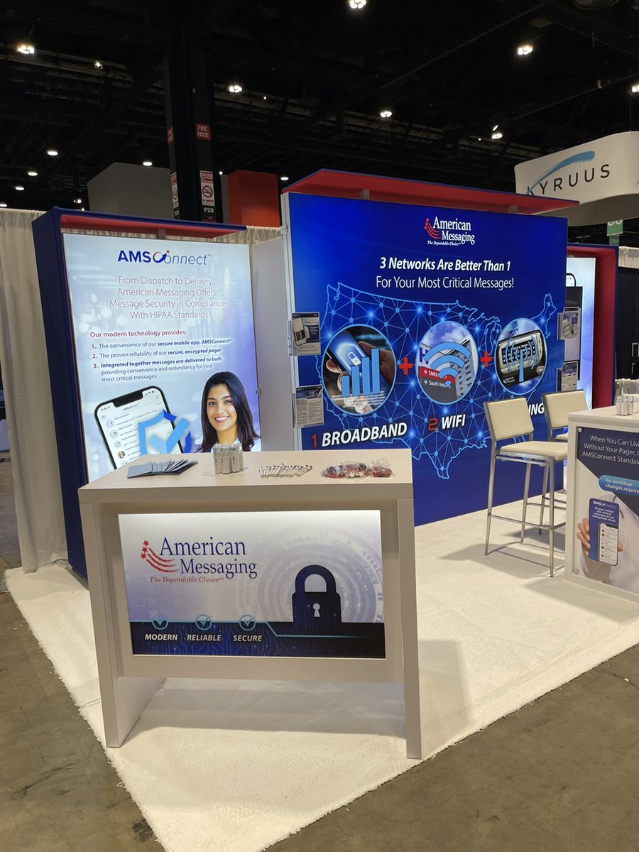 Hey everyone! We're all set up and ready to go at HIMSS 2023. Swing by booth 3957 for a demo of our Critical Messaging app and to Connect with our team of experts. We can't wait to see you there! 

#ams #HIMSS2023 #healthcare #innovation #networking