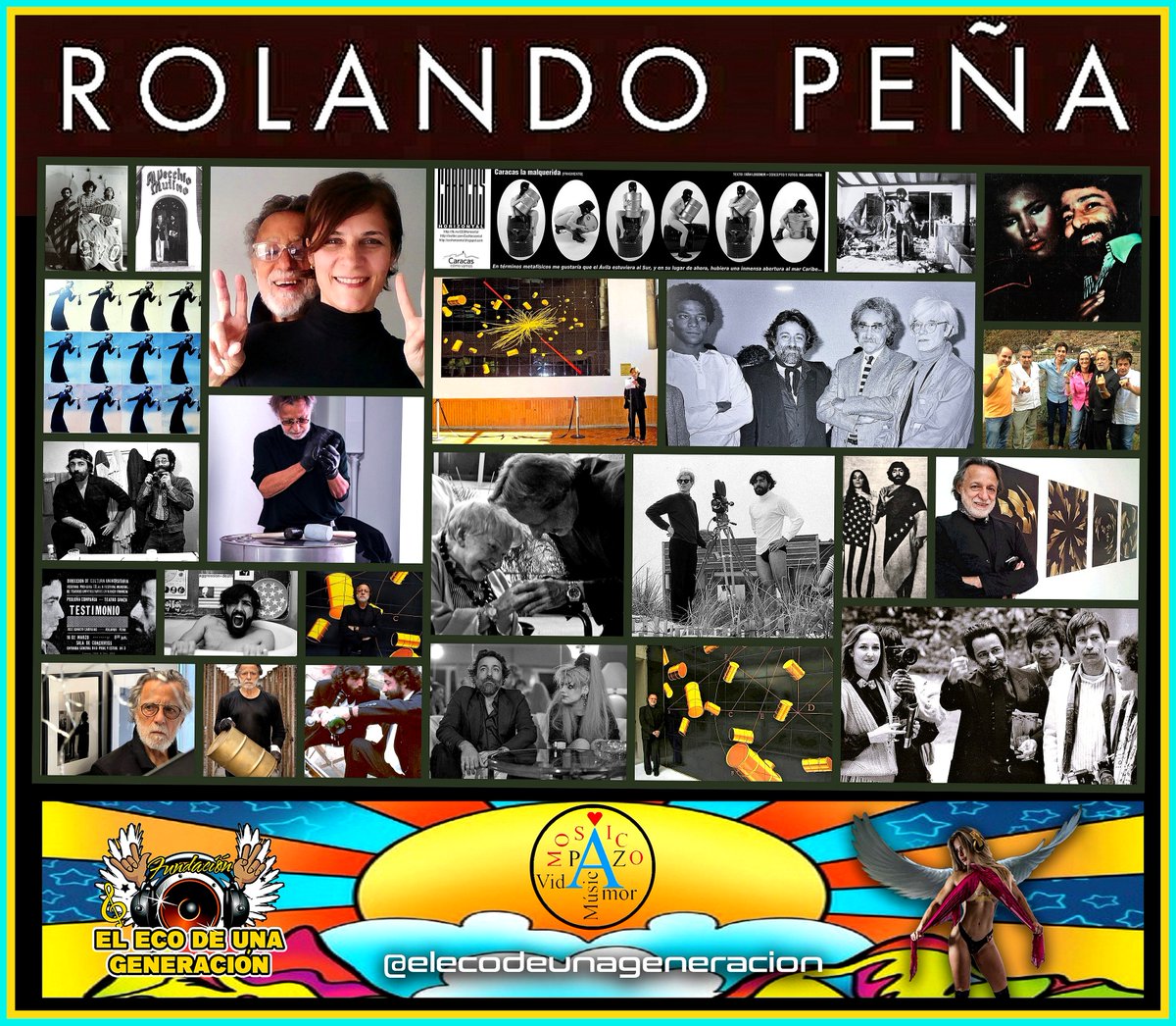 ELECODEUNAGENER's tweet photo. Rolando Peña  es un artista conceptual venezolano que se ha desempeñado en diversas áreas artísticas. Realizó estudios de danza y dramaturgia, lo cual le sirvió para desarrollar distintos happenings, show multimedias, muestras de fotografía, instalaciones, múltiples exposiciones https://t.co/UaG3soXHXm