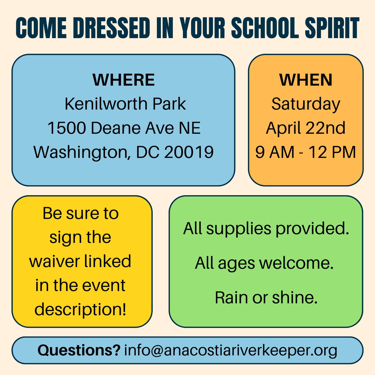 AnacostiaRrkper's tweet photo. Looking to volunteer on Earth Day? Join our cleanup at Kenilworth Park!
Sign up: https://t.co/Y1xmS1PZ8s
#TrashFreeDC #PlasticFreeDC #OurAnacostia https://t.co/cd02ks9uGo