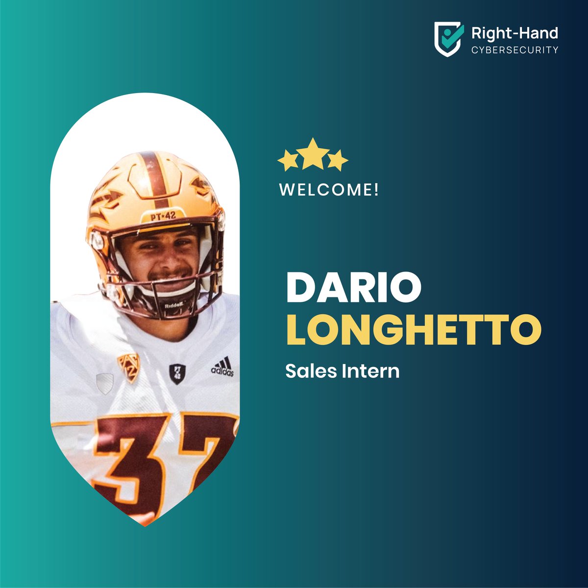 We're excited to welcome @DarioLonghetto, our new sales intern, @asu student, and Arizona State Sun Devils star kicker!

His recent 53-yard kick last weekend highlights his determination and ability under pressure. 

#HumanRiskManagement #SalesSkills #SecurityAwareness