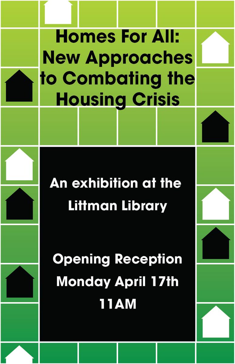 A new exhibit at @NJIT's Littman Library, Homes for All: New Approaches to Combating the Housing Crisis, is open and features RKTB's Infill Housing Prototype and 700 Manida as part of the exhibition. It will be open until the end of May. #affordablehousing archlib.njit.edu