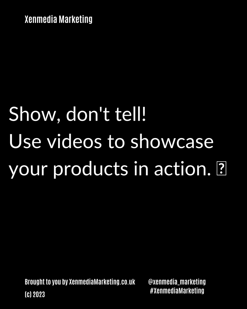 📷🌟 Want to boost your product sales with stunning visuals? Check out these top tips! 💡⁠
⁠

#XenmediaMarketing #productphotography #videomarketing #ecommercemarketing