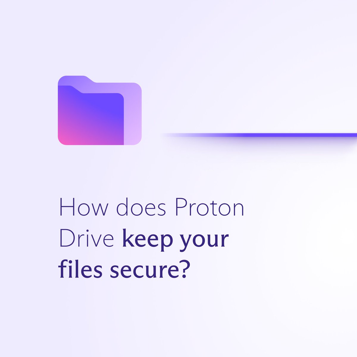 Proton Drive on Twitter: "At Proton Drive, our priority is to keep your