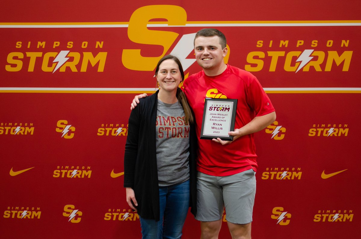 2023 All-Sports Banquet Awards:

Golden Thunder Award (Lucas): Unsung hero, brings value to the team in many aspects.

Award of Excellence (Ryan): Male Athlete who best represents Simpson’s core values.

Congrats <a href="/lucasjuhl12/">Lucas Juhl</a> and <a href="/Willis24Ryan/">Ryan Willis</a>!