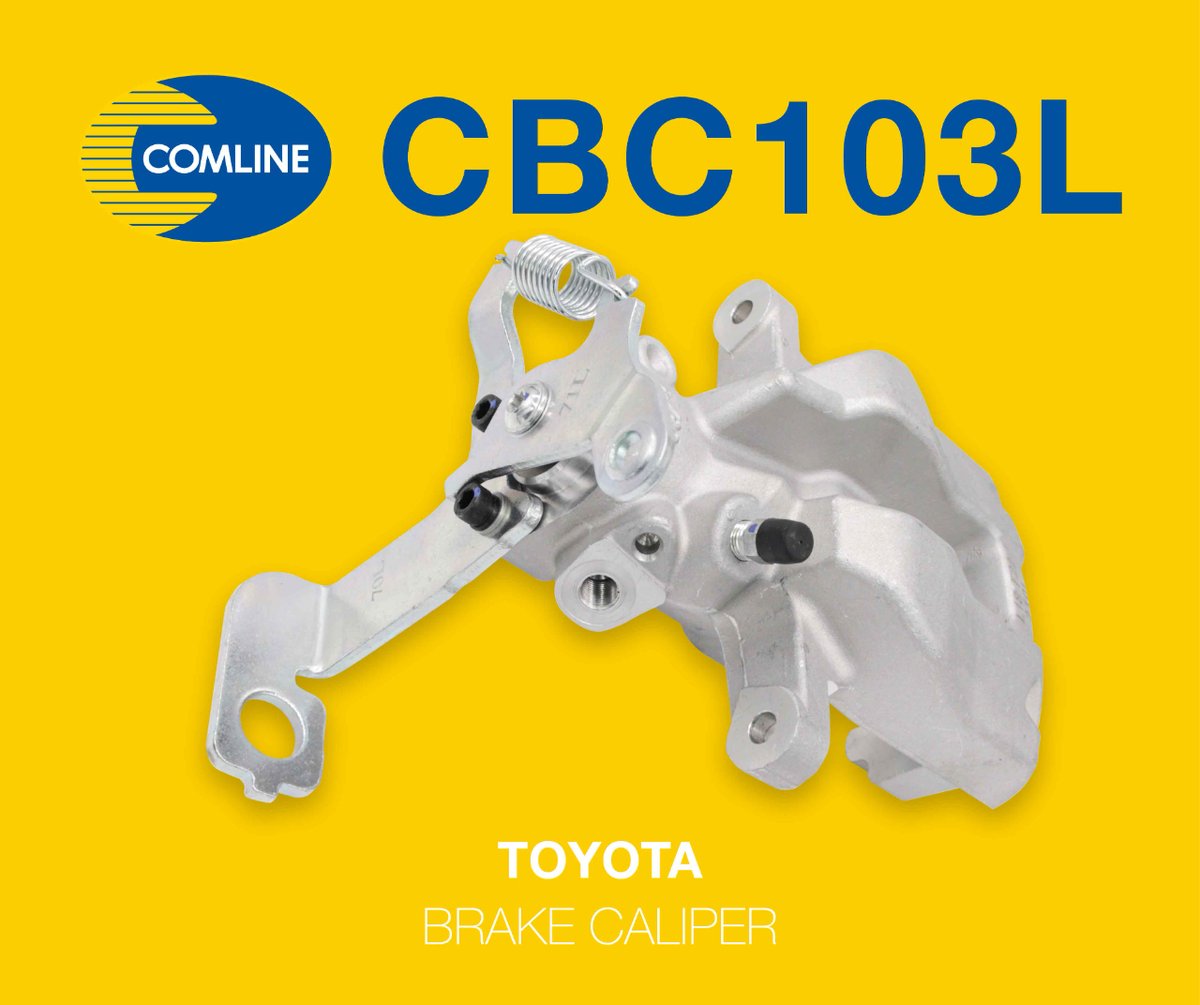 ComlineParts's tweet image. Following on from last weeks' post on our fast-moving brake calipers, the CBC103L/R options featured here cover a range of #Toyota models, and also include an integrated motor to support Electronic Parking Brake technology. #braking #calipers #EPG #technology