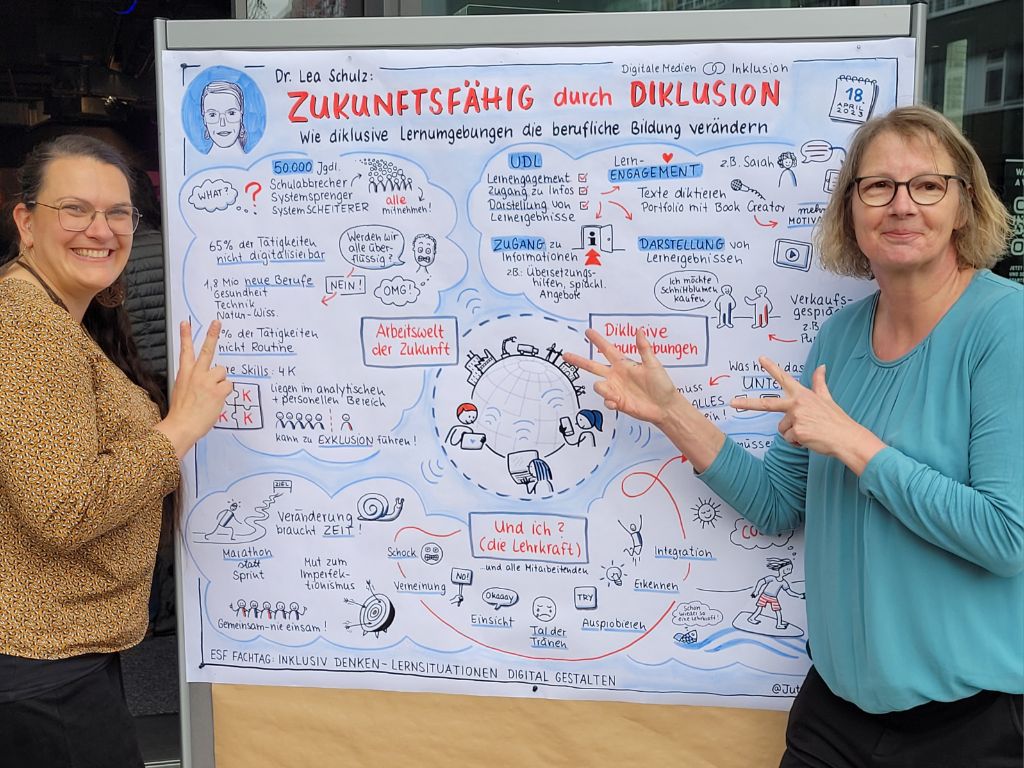 BFriedewold's tweet photo. 2 Frauen, die sich wirklich ΓΌber das, was sie geschaffen haben, freuen kΓΆnnen: @Leschi3000 @KorthJutta auf dem #Fachtag fΓΌr die #Ausbildungsvorbereitung des #HIBB in #Hamburg #twlz #Diklusion #digital #Inklusion #twlz
mit @abmahler @medienrocker @Mister_Karedu @Muchentucher https://t.co/HPe15V48ol