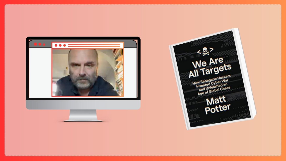 lblaUK's tweet photo. Recently published by @SilvertailBooks 🇬🇧 &amp; @HachetteUS 🇺🇸, we are pleased to share this introduction to #WeAreAllTargets: How Renegade Hackers Invented Cyber War and Unleashed an Age of Global Chaos by @MattPotter

Click here to watch the video👇📹
https://t.co/s0AH0SIvOD https://t.co/edxmDSsCp4
