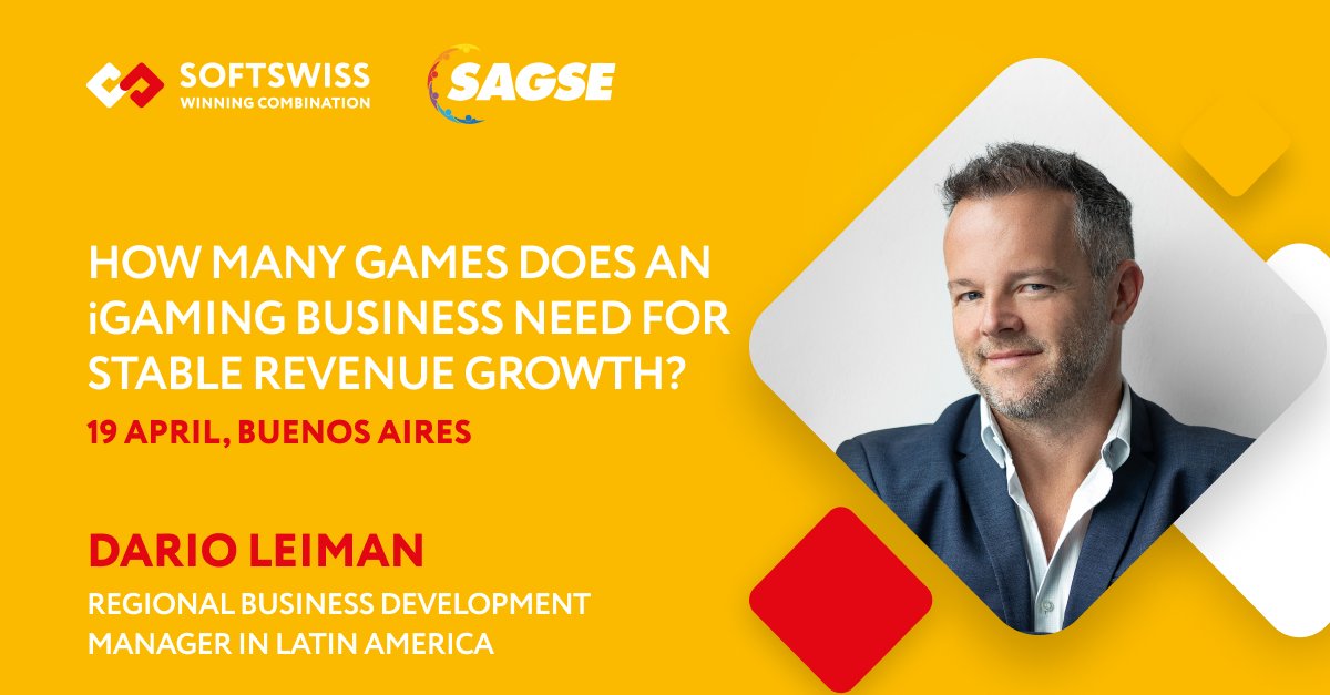 Dario Leiman, SOFTSWISS Regional Business Development Manager in Latin America, is attending SAGSE Latam in Buenos Aires to share his insights on the topic 'How many games does an iGaming business need for stable revenue growth?'
#WeAreLatam #SAGSE2023 #winningcombination