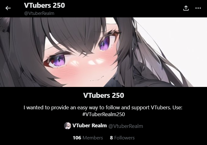 VtuberRealm's tweet photo. Surpassed 100 members in the list for VTubers with fewer than 250 Followers! 🤩❤️

Using this list, I find it a lot easier to see what #VTubers of a similar size are doing, the things they're interested in, and learn what they struggle with. ❤️

#VTuberRealm250 #VtuberUprisings https://t.co/WG3MCQI2vo