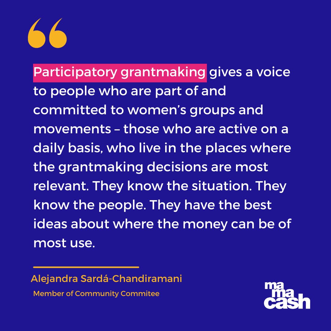 mamacash's tweet photo. Becoming a participatory grantmaker  enable us to embed these values in the process of grantmaking itself, sharing power and responsibility with the groups for whom the grants are intended.
https://t.co/tM6KdchZkH https://t.co/SPNeis8xPM