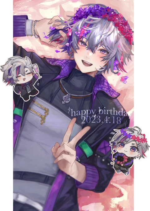 誕生日おめでとう#不破湊生誕祭2023 #絵スコート 