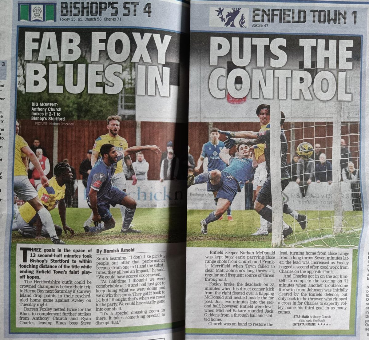 Bishop's Stortford FC tweet media