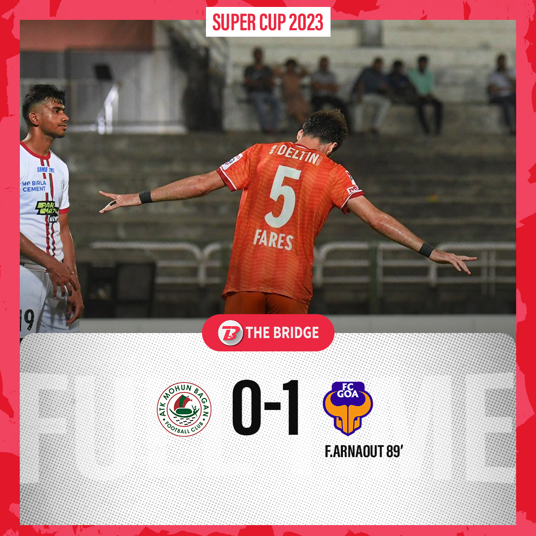 🕛FULL TIME

Group C finishes without a draw as FC Goa defeats ATK Mohun Bagan.💥

#IndianFootball⚽️ #HeroSuperCup #ATKMBFCG