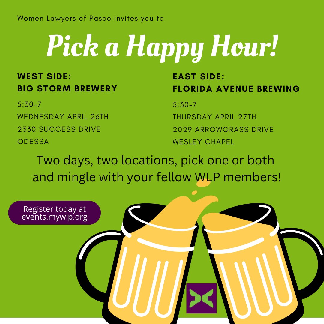 mywlp's tweet photo. East Side? West Side?  Join us on YOUR side!  We'd love to see you at @bigstormbrewing on Wednesday the 26th, or @FloridaAveBrew on Thursday the 27th.  Mix and mingle!  Register for either (or both) at https://t.co/sY2R5EgWdo

cc: @fawl_fawl, @flabarYLD, @TheFlaBar https://t.co/lopv4r3GlQ