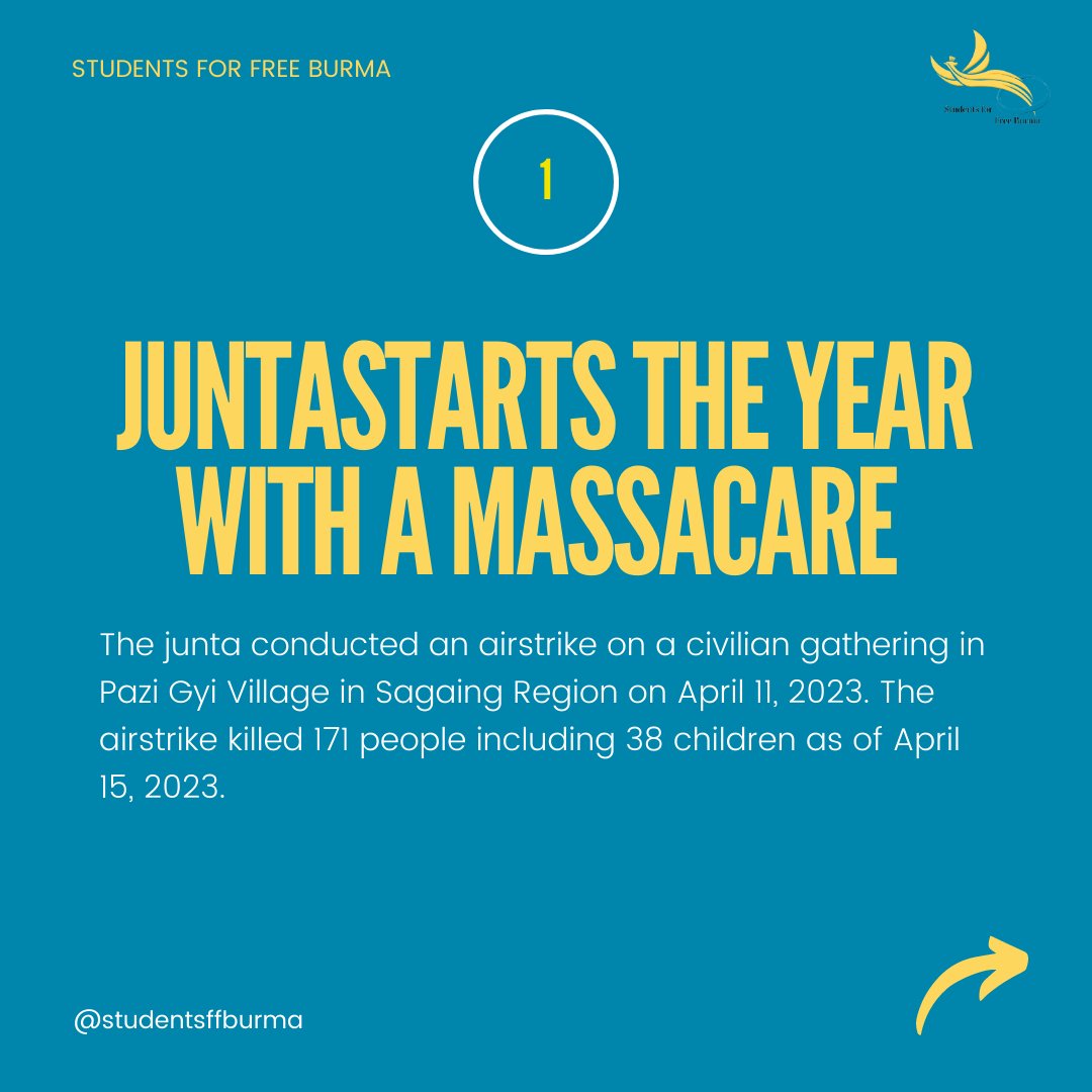 StudentsFFBurma's tweet photo. [Situation Update] April 18, 2023
Read the full report at https://t.co/jgGXrhPAzW
#WhatsHappeningInMyanmar https://t.co/JS5TfrPjyM