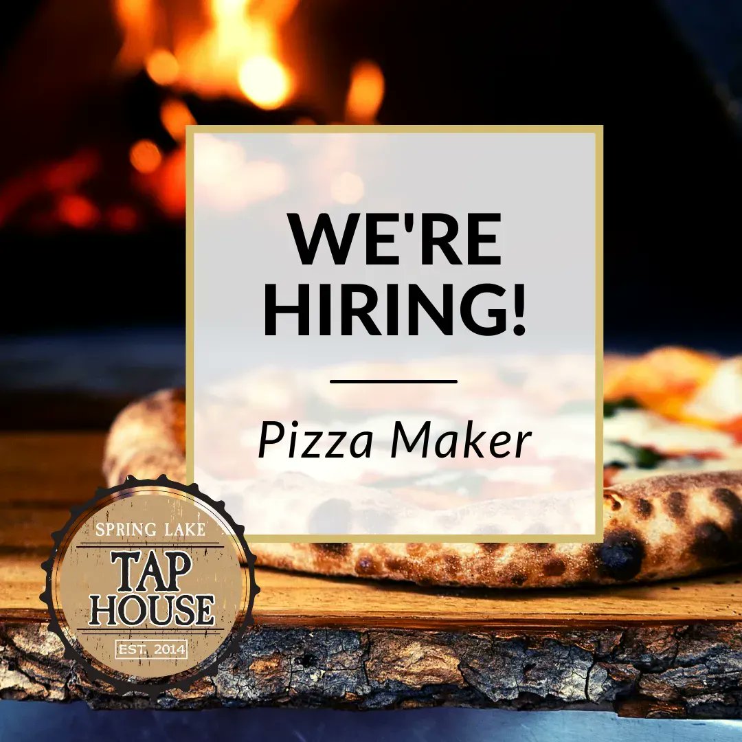 TapHouseSL's tweet photo. Join our amazing team!!!! We're currently hiring for a Pizza Maker and a Bar Back! 
Apply online.
https://t.co/7Nuw5W73wd 

#hiring #njjobs #pizza https://t.co/uCzDg00UQ7