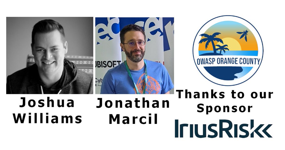 OWASP OC (@owaspoc) on Twitter photo Join us next week for a double header: How to Identify Threat Modeling Limitations by Joshua Williams, and, AI CTF Workshop by <a href="/jonathanmarcil/">Jonathan Marcil</a>.
meetup.com/owasp-oc/event…
#OWASP #AppSec #ThreatModeling #AI #CyberSec Join us next week for a double header: How to Identify Threat Modeling Limitations by Joshua Williams, and, AI CTF Workshop by <a href="/jonathanmarcil/">Jonathan Marcil</a>.
meetup.com/owasp-oc/event…
#OWASP #AppSec #ThreatModeling #AI #CyberSec