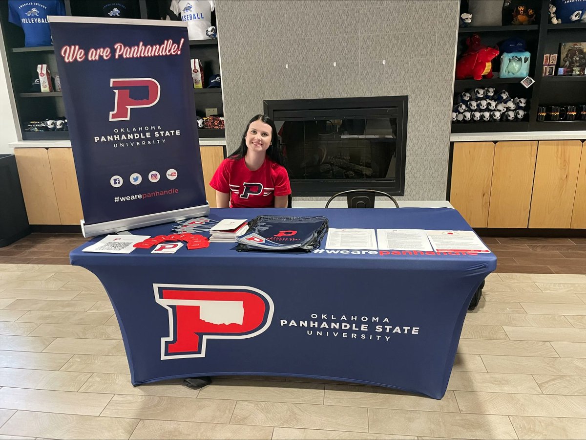 AdmissionsOpsu's tweet photo. OPSU is set up at Amarillo Community College! Come check out the scholarships we have available. In No Man's Land, find your path to anywhere! 
#panhandleproud #wearepanhandle https://t.co/wevnw0GYcE