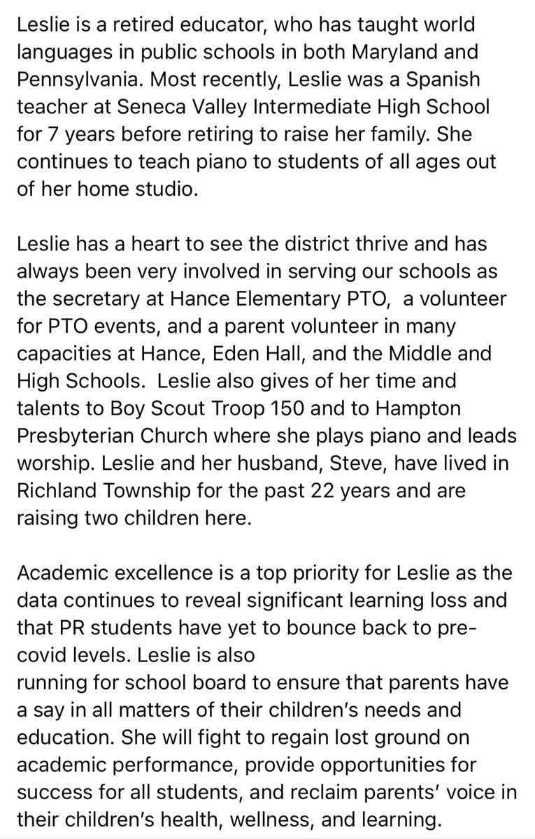 PRKIDSFIRST's tweet image. Meet PR Kids First District 2 candidate, Leslie Miller