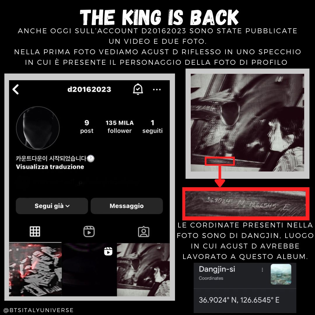 BtsItalyUni's tweet photo. 🇮🇹Altro giorno, altri contenuti pubblicati sull’account @/20162023
‘THE KING IS BACK’
#BTS #방탄소년단 #dday #suga #yoongi #minyoongi #d20162023 #agustd
#thekingisback #agustdisback #rm #jin #jhope #jimin #v #jungkook https://t.co/VNyT1tN0hU