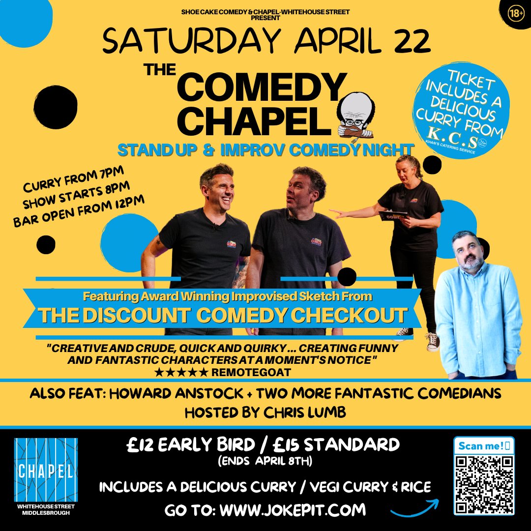 New Comedy Night - This Saturday in Middlesbrough! Comedy &amp; Curry .... Book Your Seats ASAP  - mailchi.mp/8e22d3dade6b/1…