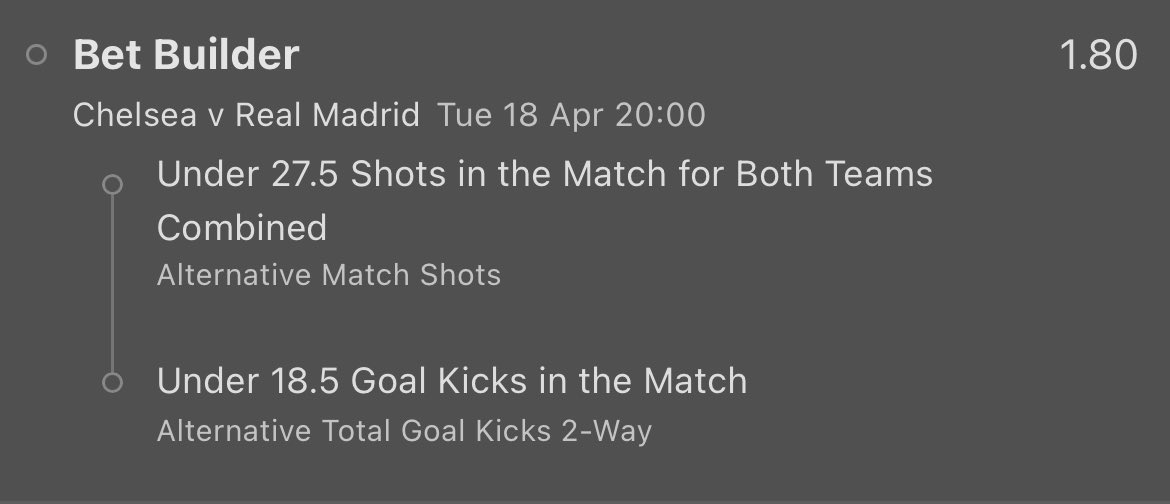 Savvvo7's tweet photo. 🇪🇺Chelsea vs Real Madrid

💰1.5u
💰1.0u

#GamblingTwitter https://t.co/Pt9EUdJu5x