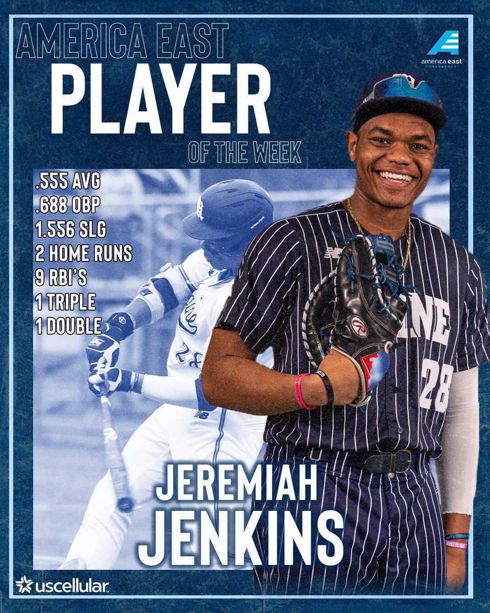 Maine Baseball (@mainebaseball) on Twitter photo BACK-TO-BACK π€
Congrats to Jerry on being named the <a href="/AmericaEast/">America East</a> Player of the Week for the second-straight week!
π: bit.ly/3ohXdXL
#blackbearnation | #wineverything | #AEBase BACK-TO-BACK π€
Congrats to Jerry on being named the <a href="/AmericaEast/">America East</a> Player of the Week for the second-straight week!
π: bit.ly/3ohXdXL
#blackbearnation | #wineverything | #AEBase