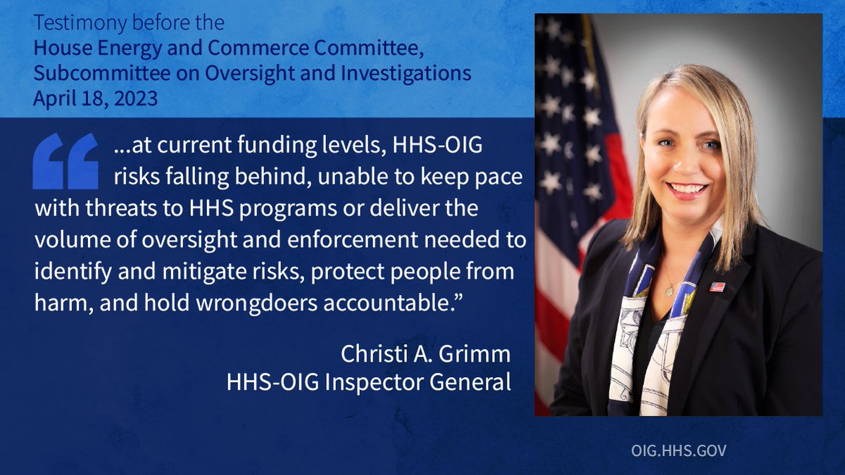 OIG at HHS on Twitter "The fiscal year 2024 budget will enhance HHS