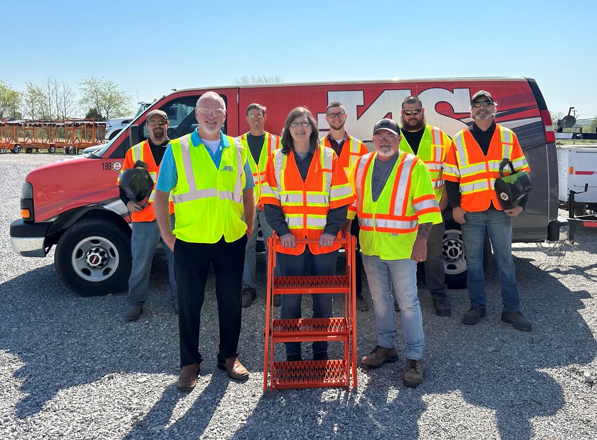 IAScustom's tweet image. We are Vested In Work Zone Safety today as part of the National Work Zone Awareness Week! We take safety to the next "step" and agree everyone else should too. High visibility vests allow work zone employees to be seen easier by motorists saving lives in the process!  @KYTC