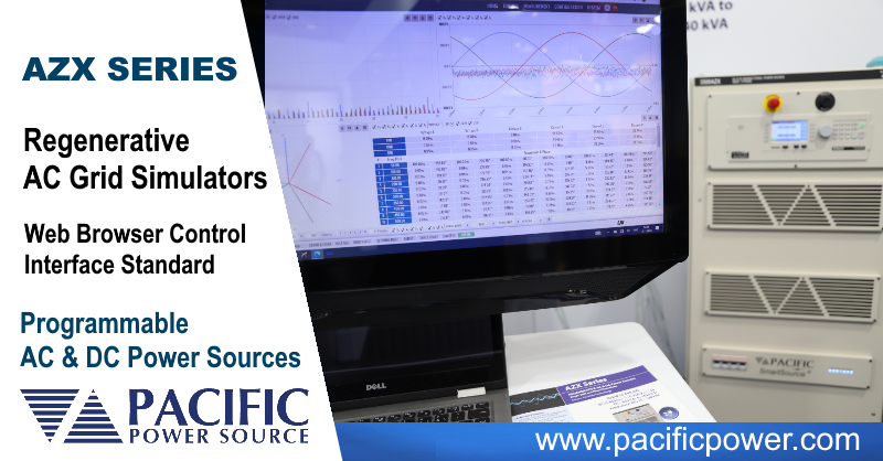 Pacific Power AC Power Sources with embedded web interface. Control and ...