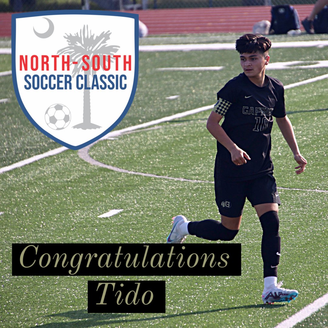 GaffneySoccer's tweet photo. Congratulations to Christopher Estrada on being selected to play in this summer’s North South Soccer Classic!! https://t.co/tuah0kEJmv