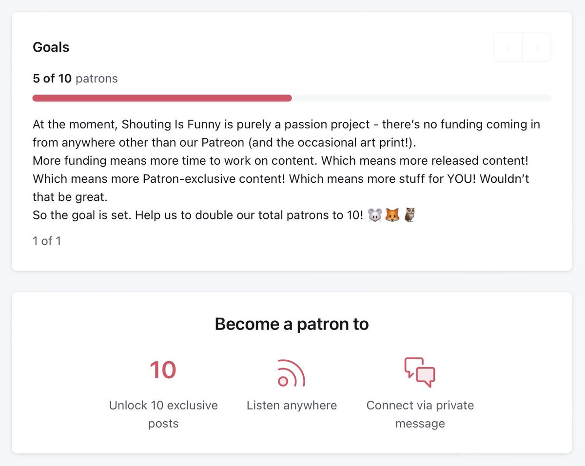 We’ve just set a goal on our #patreon to try and hit 10 patrons… Double what we currently have! Eps 1&amp;2 of our exclusive behind the scenes pod Inside Wild Hollow are waiting for you, as well as a load of bonus goodies. Do you enjoy what we do? Help us make more! #audiodrama
