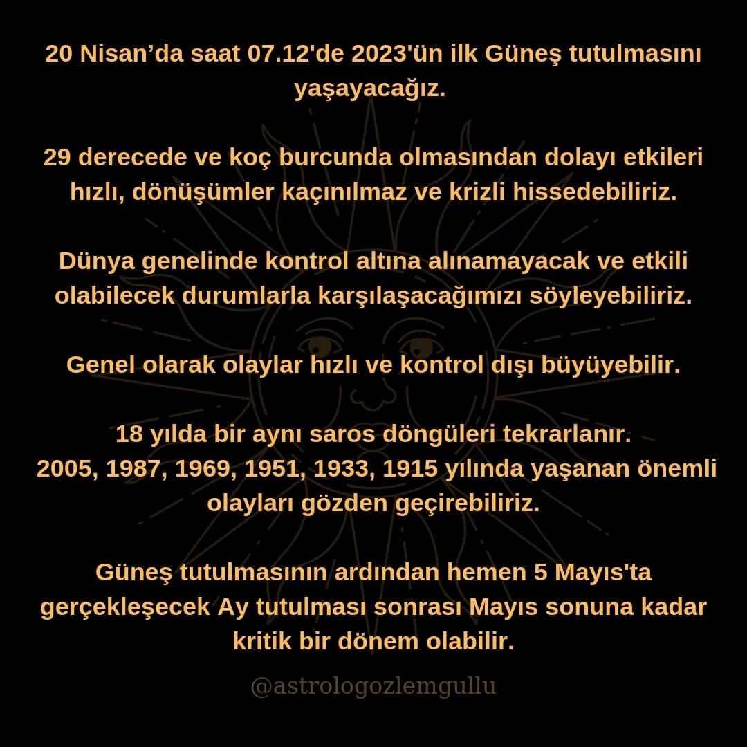 AstrologGullu's tweet photo. #astrology #astroloji #gunestutulması #tutulmalar #gundem https://t.co/HEmytbzrBn
