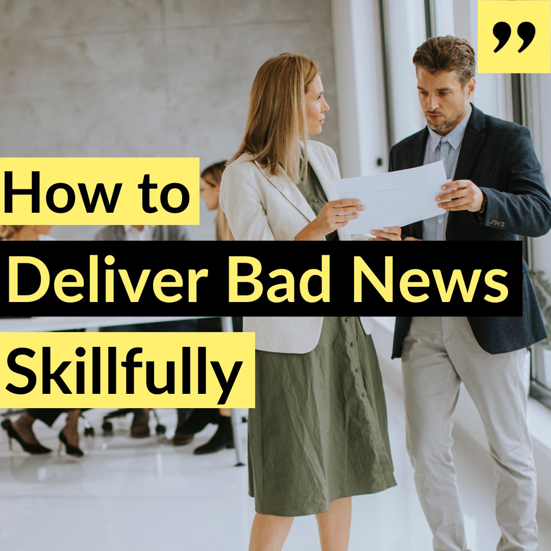 SayitSkillfully's tweet photo. This week's video shows how being empathetic, supportive and "can-do" can help soften the blow of delivering bad news. Nobody likes having to let someone down... Here's how to keep it as positive as possible.

View on YouTube: https://t.co/x1VG1RJuyP https://t.co/L4SSHSFIUx